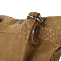 Sacoche Vintage pour moto, sac latéral étanche en toile de cire d'huile, sac suspendu pour petite boîte à outils suspendue pour vélo électrique 5