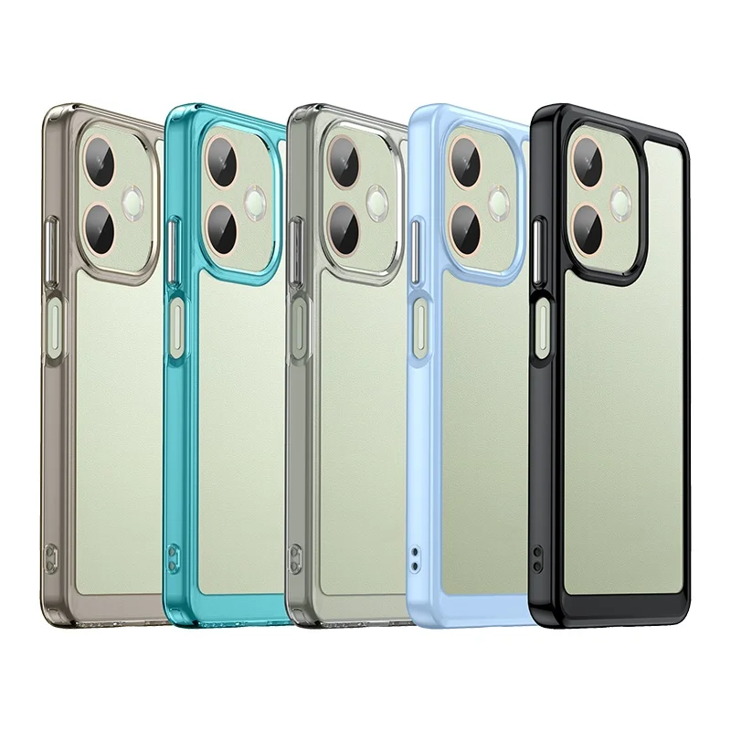 Enhanced Shockproof Clear Phone Case Cover - Transparent Protective Bumper Armor