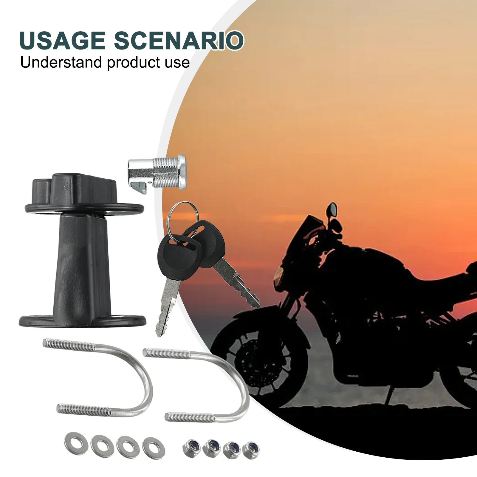 Petrol Can Lock Clamp Lock Clamp With Key For 3L 5L Fuel Oil Tank Mount Bracket Lock New Fastener Petrol Can For Jerry Cans Holder Motorcycle