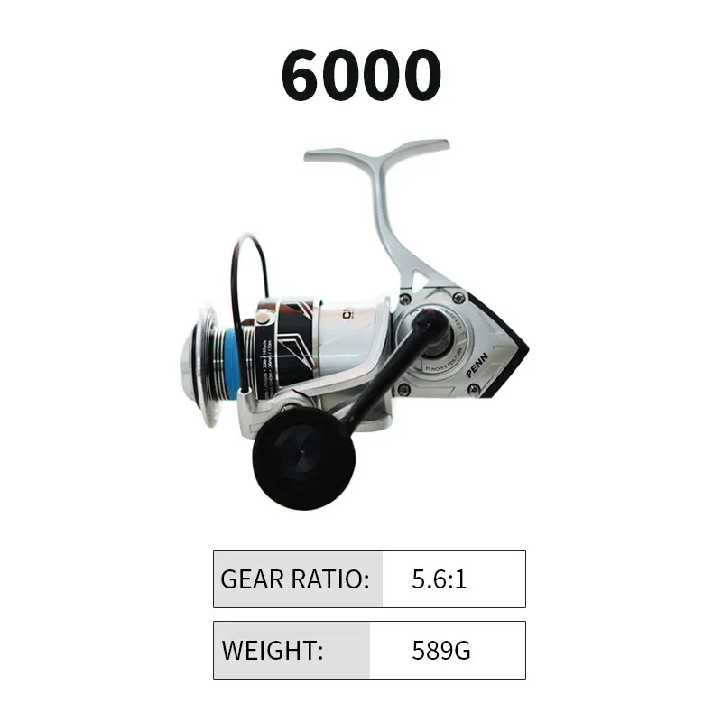 PENN BATTLE III DX Spinning Fishing Reel 4000-8000 6+1BB Full