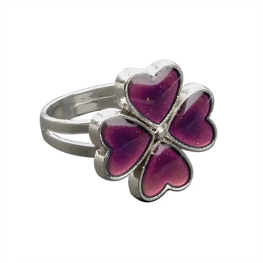Color change ring Mood Rings for Women Heart Temperature Controlled Color Change Ring Woman Jewelry
