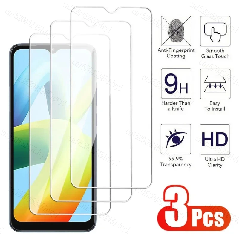 

3PCS Tempered Glass For Xiaomi Redmi A1 A2 Plus 10C 12C 10 10A 10X 10 9T 9C 9A 9 8 Screen Protector For Redmi K60 K50 K40 Pro