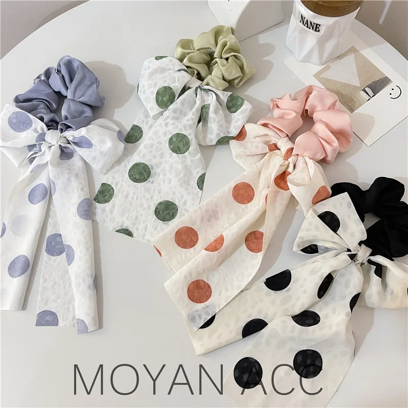 Japanese Style out Hair Band Hair Band Hair Tie French Style Super Fairy Mori Style Bow Streamer Hair Tie Rope Love Hair Accesso