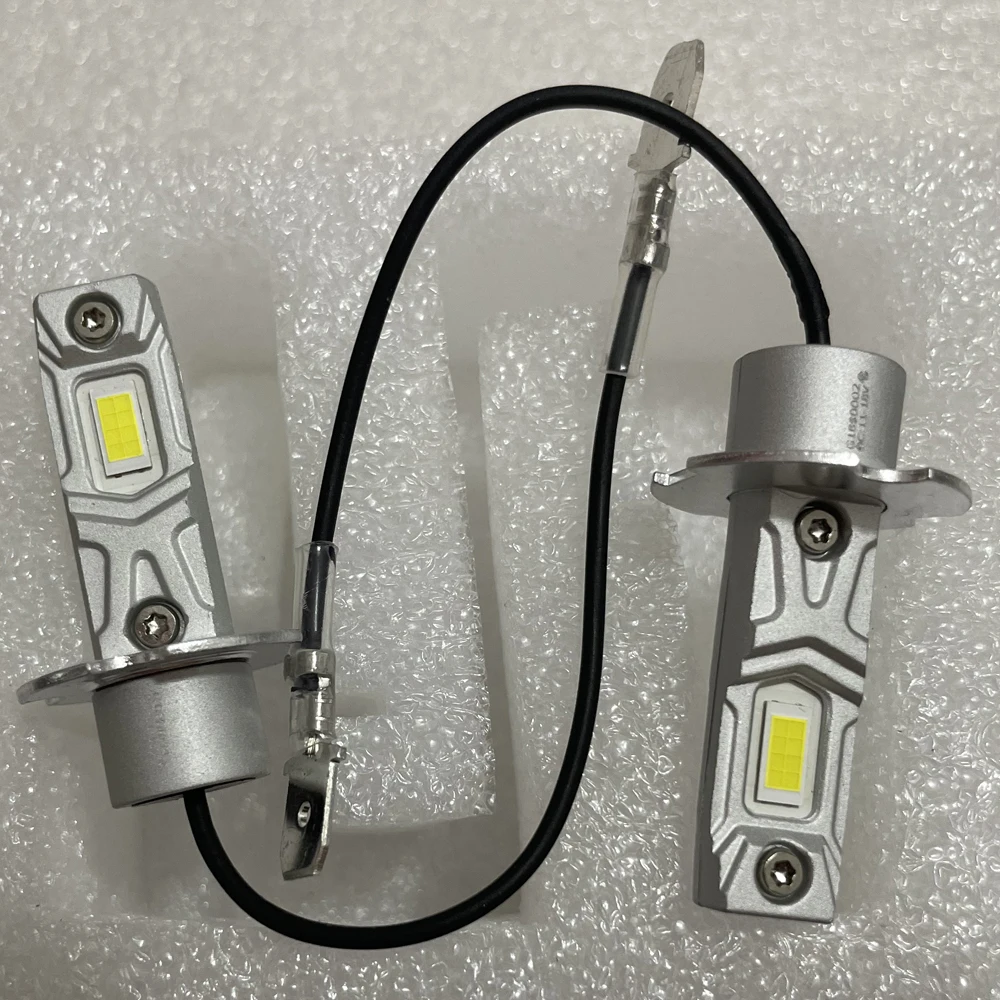 2개 H3 LED 안개등 PK22s 캔버스 전구 자동차 헤드라이트 오토 다이오드 모토 램프 12V 재규어 XJ X350 X358 XK8 X100 S-TYPE 2 X200용