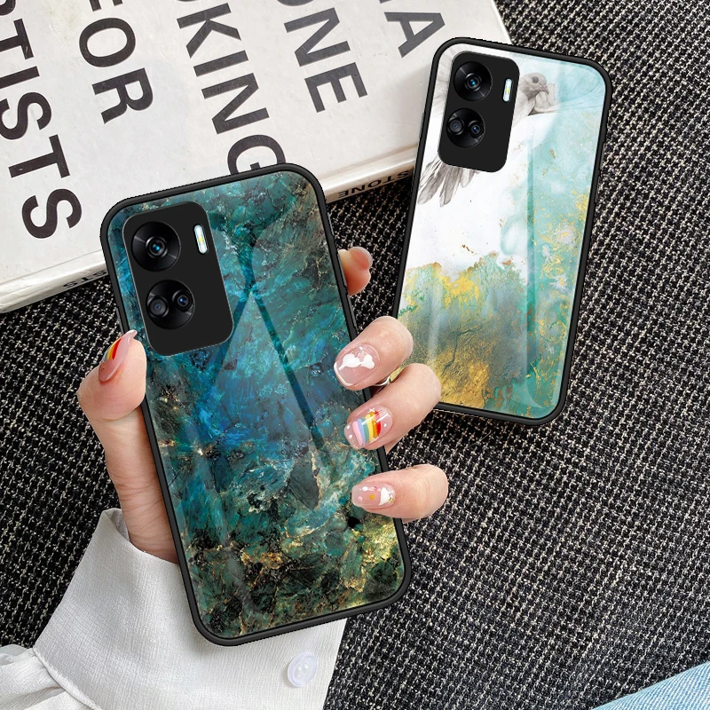 Marble Glass Phone Case – Stylish Protection