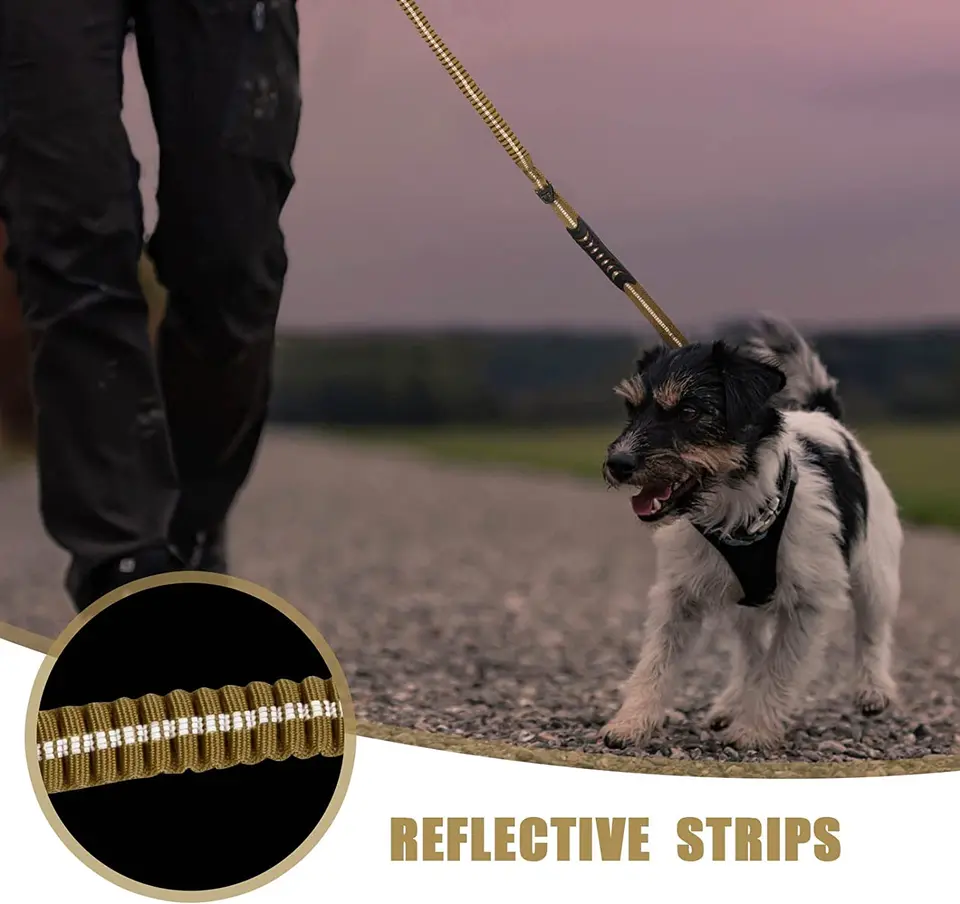 Guinzaglio forte corto per cani, guinzaglio resistente, guinzaglio per il controllo dell'addestramento del cane, guinzaglio riflettente per cani di