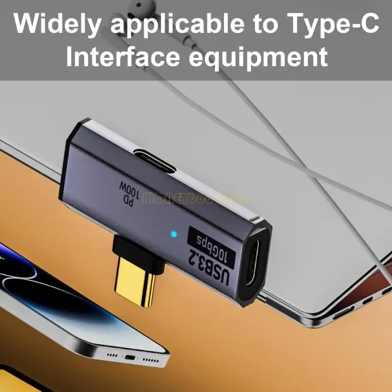 F62C USB C 어댑터, USB C OTG 및 충전기 어댑터, 100W 충전, OTG 기능, 전문가용 10Gbps 속도