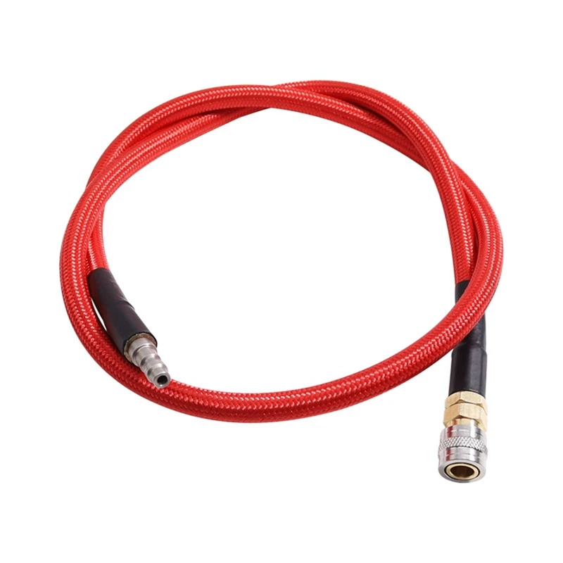 

Airsoft HPA SLP FLEX Air Hose Remote Line With (US)Foster QD 40 Inch Low Pressure MAX 300 PSI Red