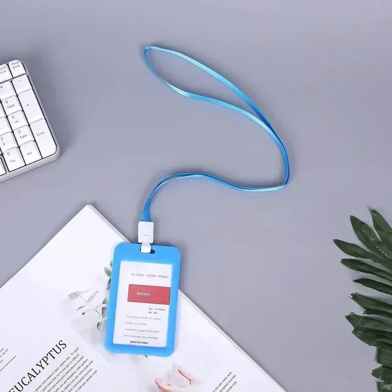 Premium Lanyard Card Holder with Neck Strap - Stylish and Durable ID, Bus, and Credit Card Case