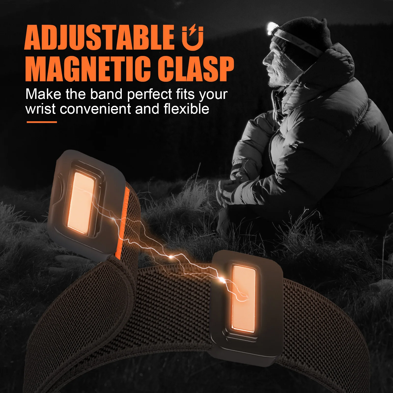 Nylon loop For Apple Watch ultra 2 band 49mm 44mm 46mm 42mm 45mm magnetic Bracelet correa IWatch Series 10 9 8 7 6 5 3 SE Straps