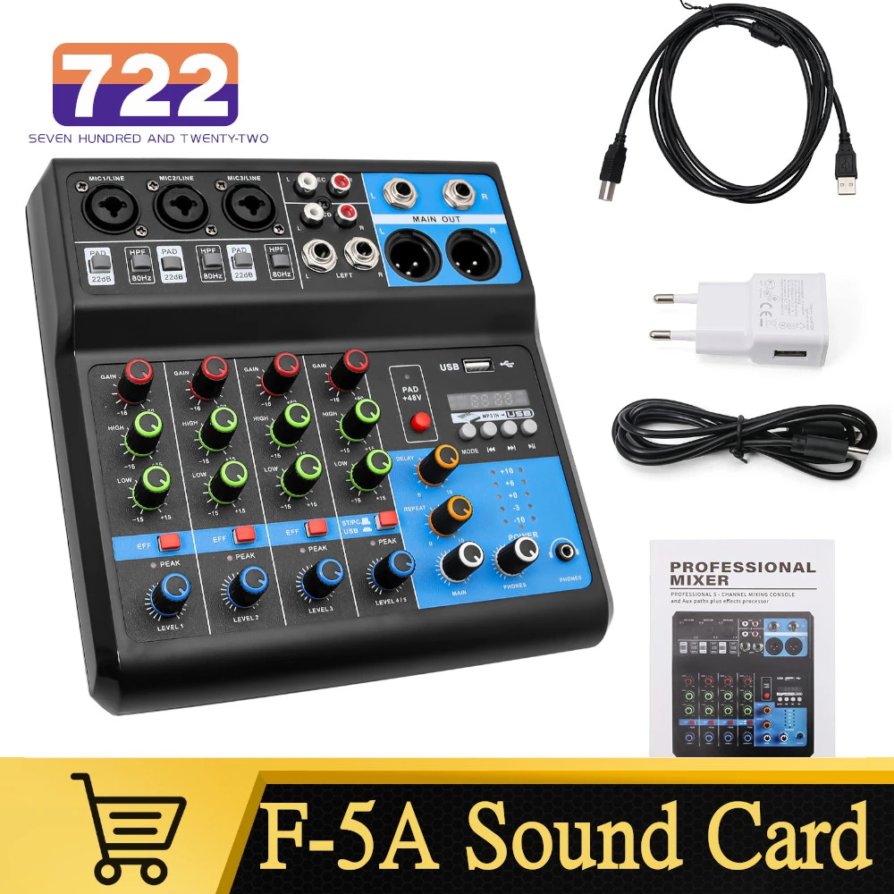 Mixer Audio USB Live Streaming - Scheda Con 18 Effetti Sonori, Per PC E Smartphone, Professionale - Foto 11