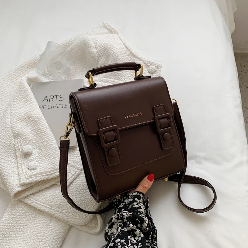 Women Vintage Leather Backpack High Quality Shoulder Bag Luxury Designer Ladies Girls Fashion Daypacks Teenager School Bag