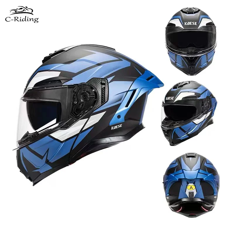 Capacete Norisk Razor Full Matte Black/Blue | SBS Motos