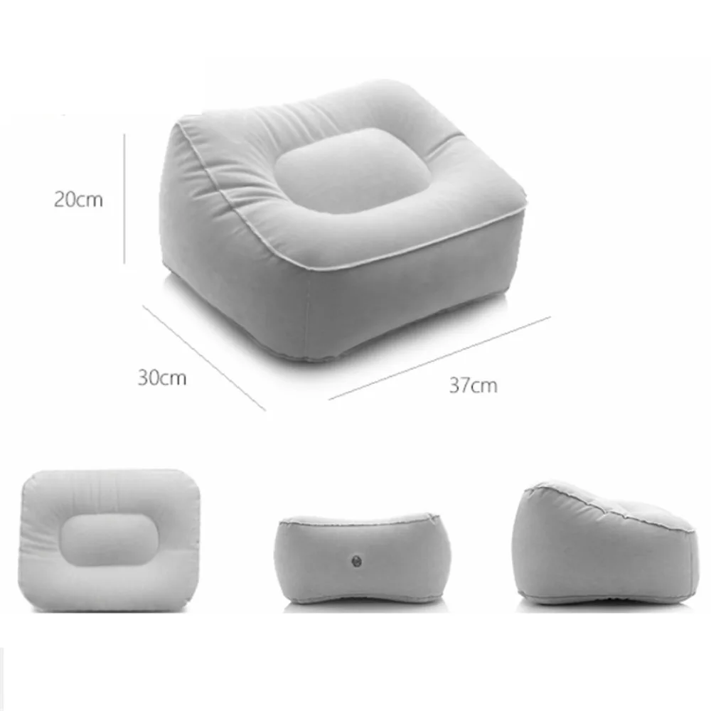 Office Home Leg Up Relaxing Cushion Pillow Soft Footrest Foot Rest Pillow PVC Inflatable images - 6