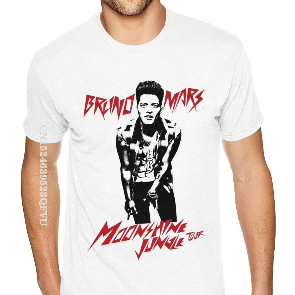 Design Bruno Mars Camicie In Cotone Per Fidanzato Graphic Kawaii T Shirt Classic Cotton Men Top & Tees Maglietta Normale Normale