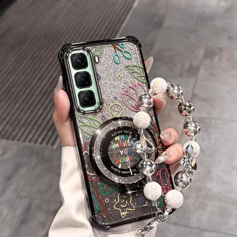 Grass Plating Bracelet Holder Phone Case - Hot 50 Small Series
