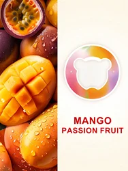 Fruit - Flavored Bear Rings for Water Cups (Single Pack) (Mango Passion Fruit)