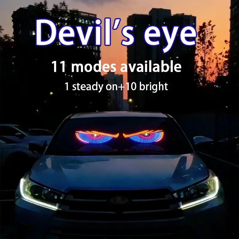 Demon Eye LED Decorative and Warning Light Sticker