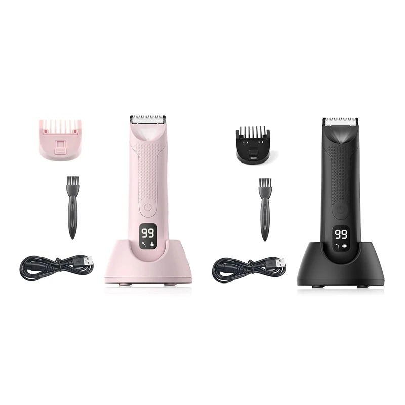 

Trimmer For Men Replaceable Ceramic Blade Heads Waterproof Wet/Dry Groin & Body Shaver Groomer Easy Install
