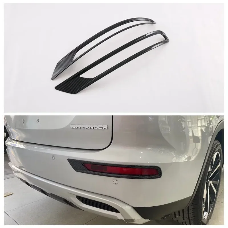 

Подходит для Mitsubishi Outlander 2023, задняя крышка бампера, отделка ободка, аксессуары для стайлинга автомобиля