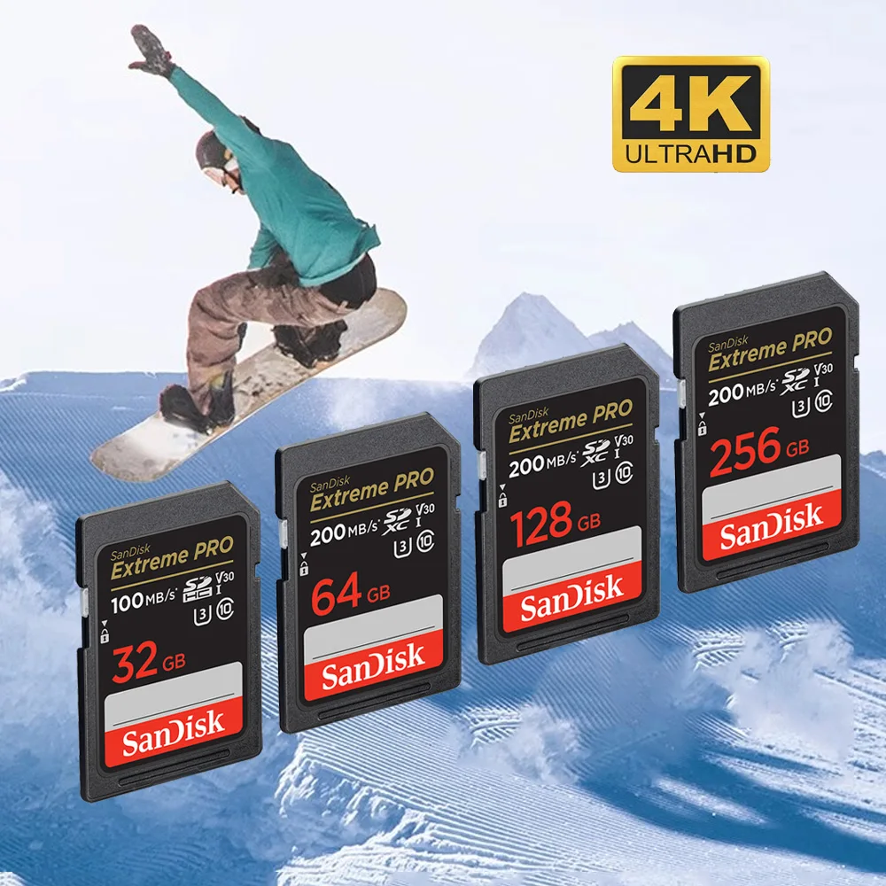 CarteSanDiskUltra/Extreme/ExtremePROUHS-I32GB64GB128GB256GcarteSDC10cartemémoireFlashSDU34KV30cartespourappareilphoto-AliExpress