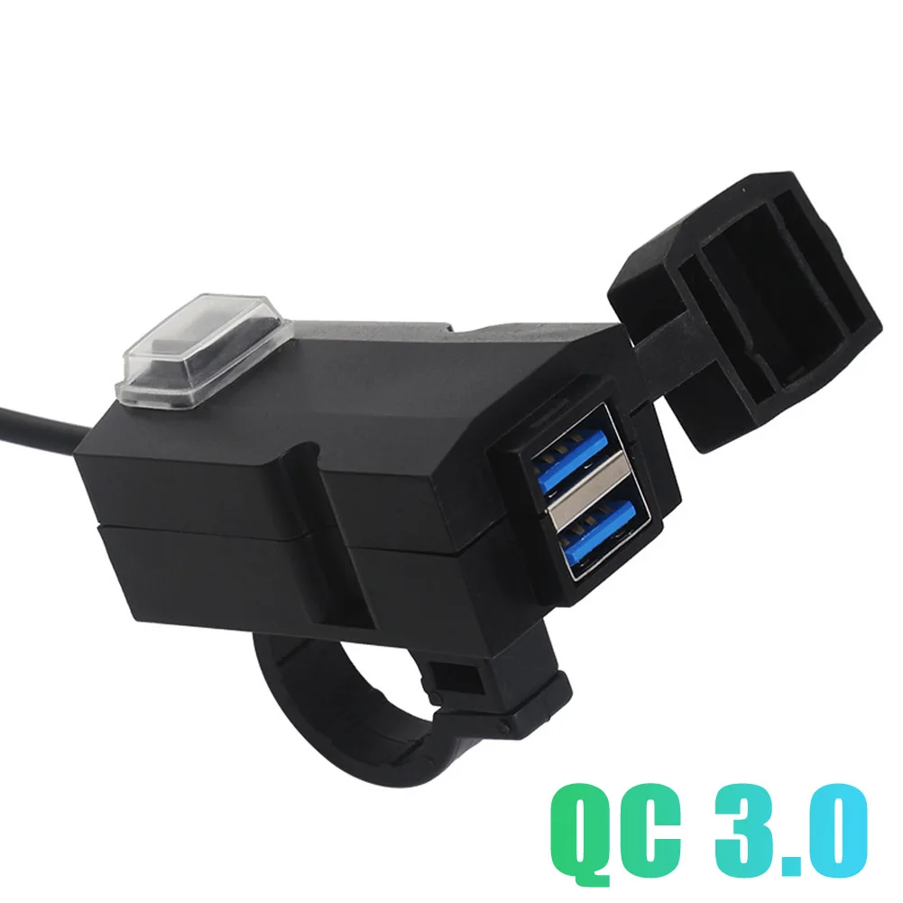 

Motorcycle Waterproof SaE to USB Cable Adaptor USB Charger QC3.0 Fast Charging For Phone GPS Tablets Motorbike Accessories