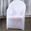 Plastic Lycra Spandex Arm Chair Cover Wedding Chair Covers For Event Party Hotel Decoration 1