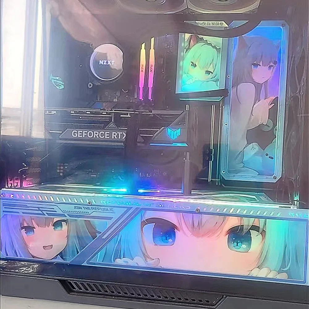 MOD Anime RGB Lighting Panels for ASUS ROG GX601 Chassis,Custom