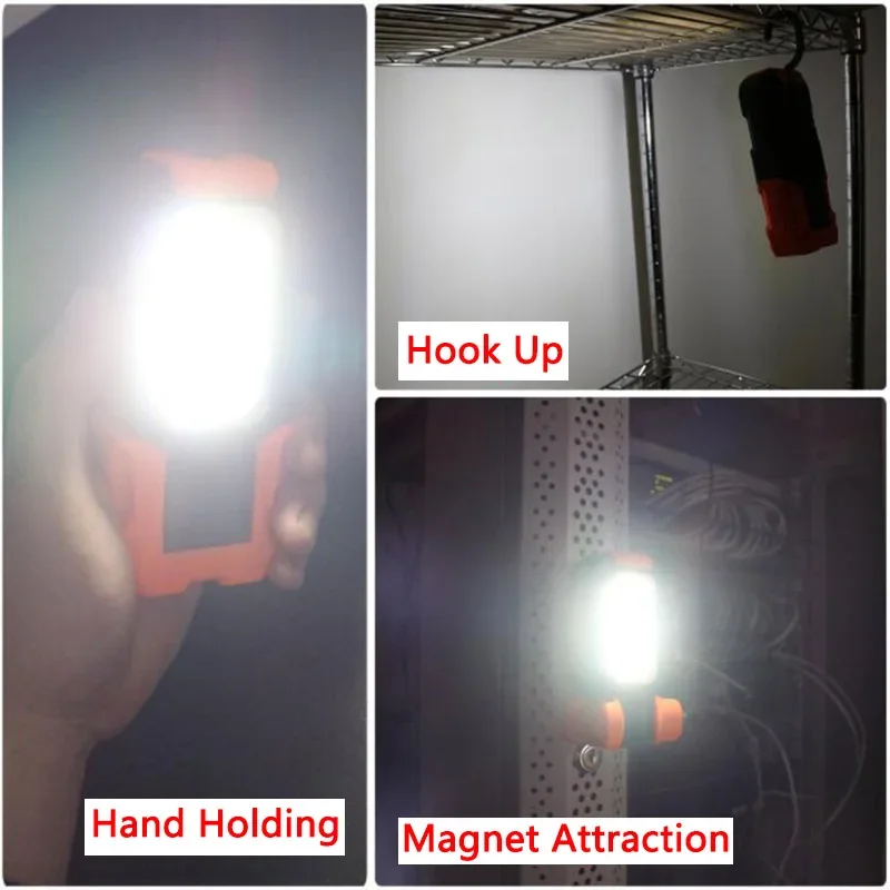 Outdoor Hook night light Torch Home hand work flash light Hiking hand LED Flashlight Magnetic For Car repair camping