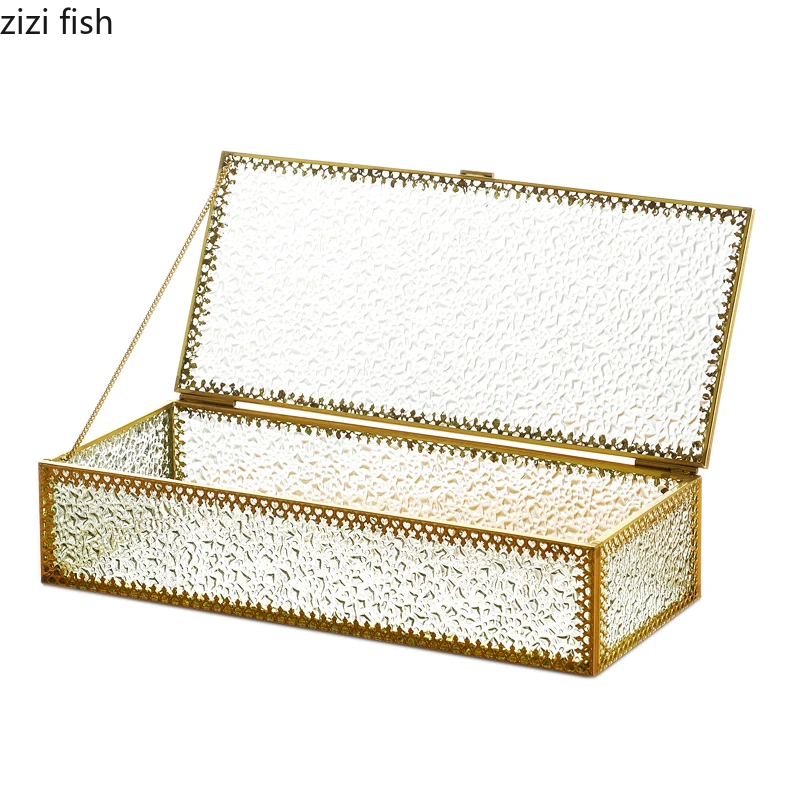 Glass Storage Boxes Cosmetics Jewelry Organizing Boxes Creative Household Phnom Penh Jewellery Beauty Brush Storage Containers 6