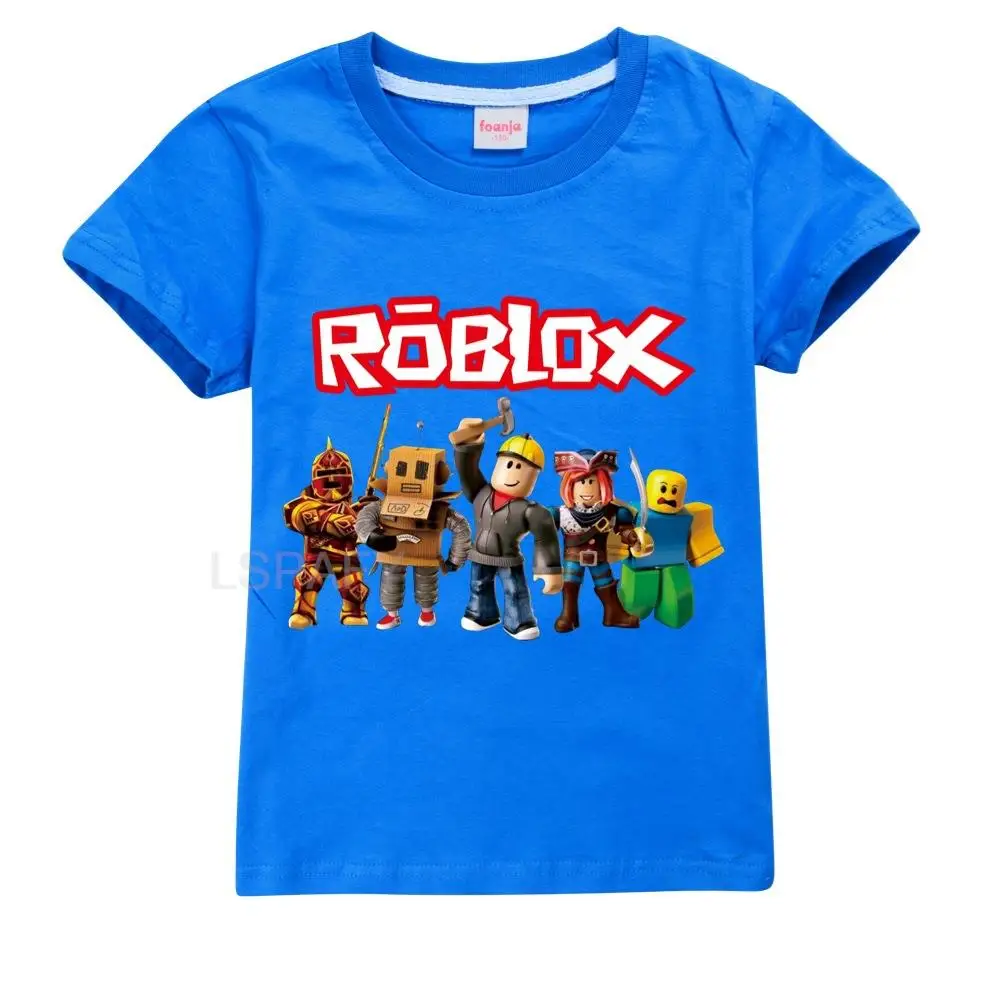 Summer Hot ROBLOX Impressão T-shirts Crianças Meninos Cool Manga