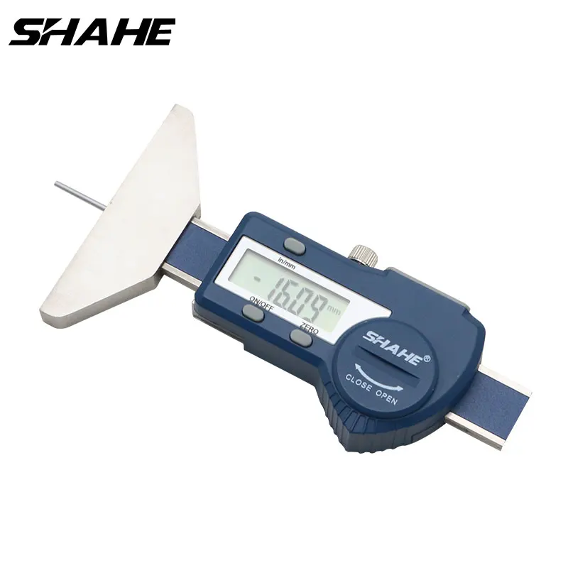 shahe 0 25/0 50 mm Tire Tread Depth Gauge Metal Rod LCD Tyre Digital