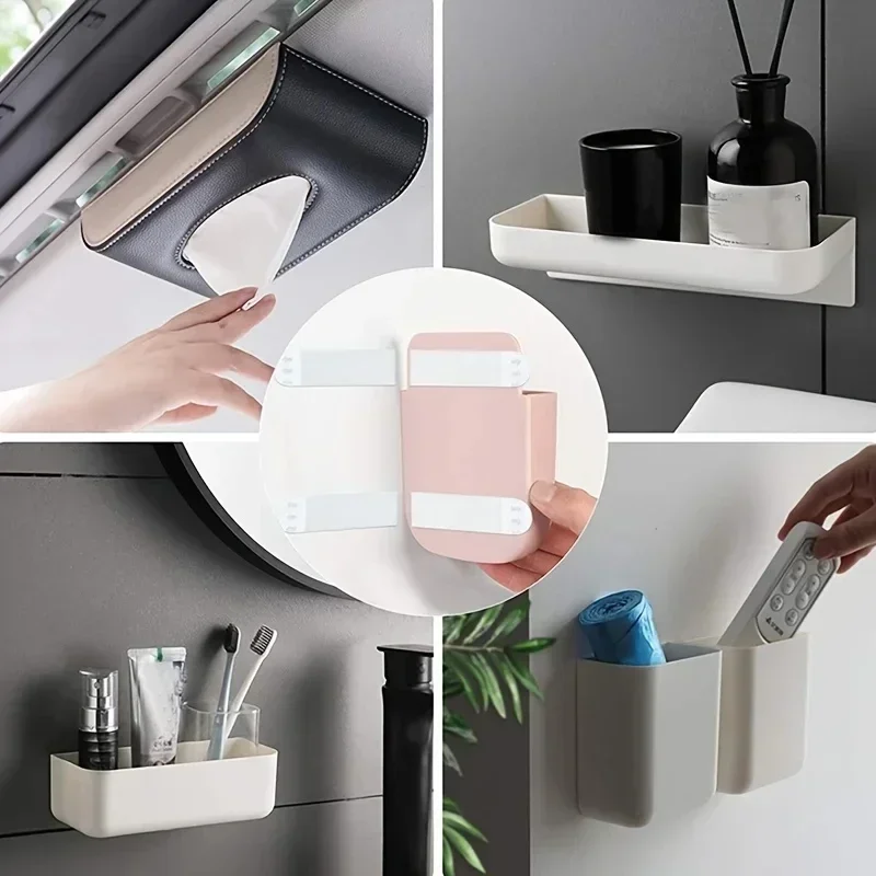 Traceless Easy-Pull Adhesive Velcro for Damage-Free Picture Hanging, 12-Pack