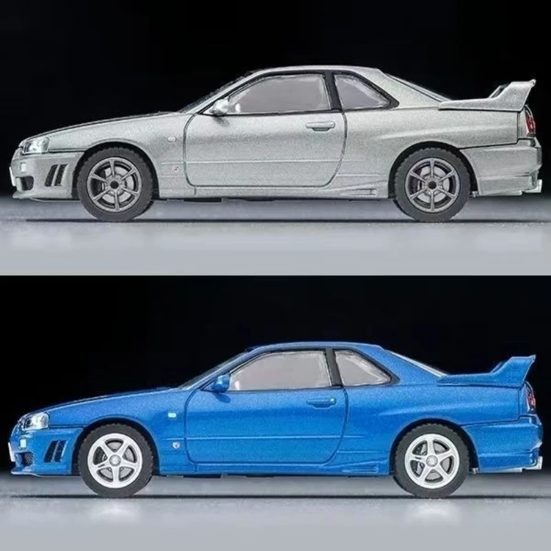 토미텍 1:64TLV-N353a 닛산 25GT 실버 블루 합금 자동차 모델 컬렉션 장식품