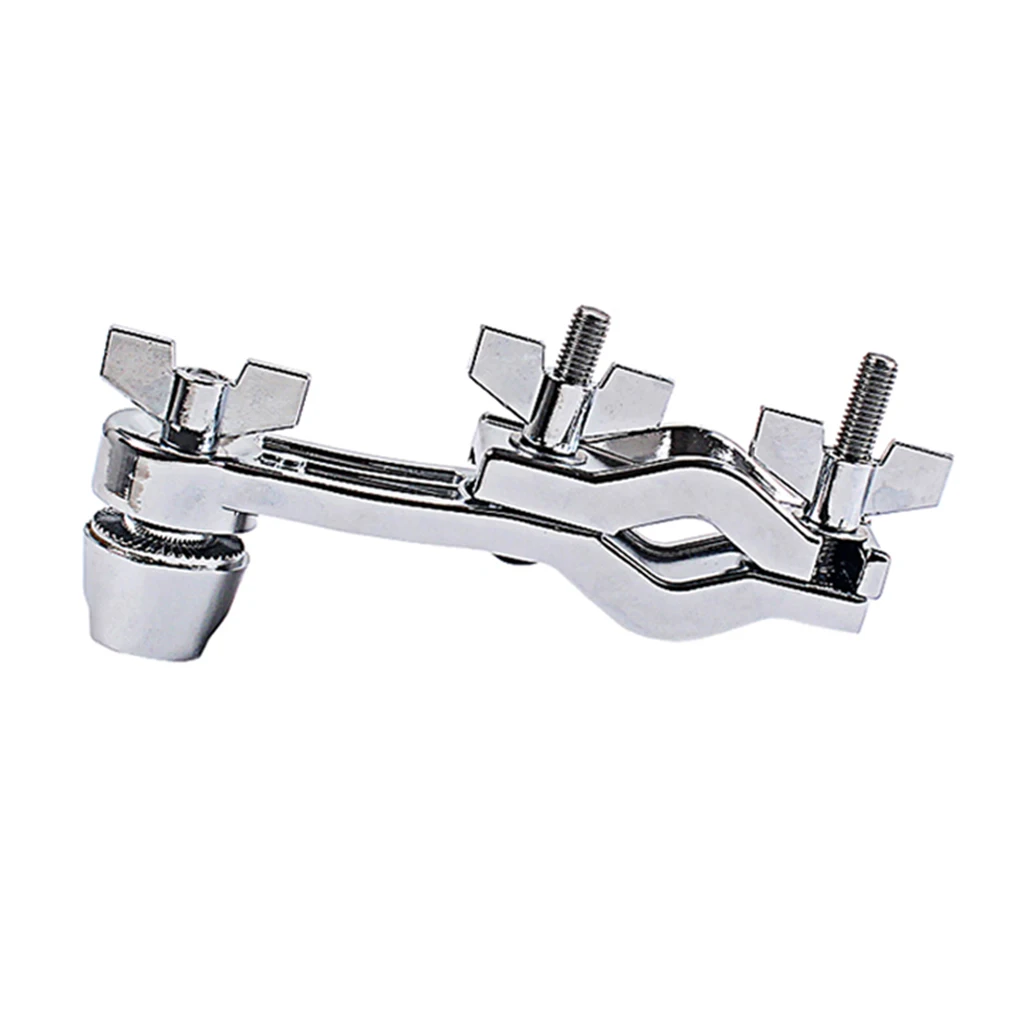 

Drum Set Clamp Holder Metal Bracket Adjustable Parts Clip Percussionist