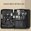 30pcs Professional Stainless Steel Nail Clipper Set Green Nail Tools Manicure  Pedicure Set of 30pcs Travel Grooming Kit 4
