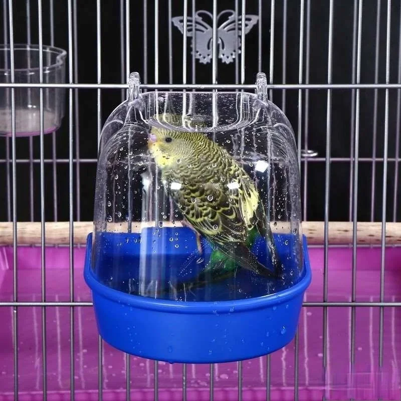 Plastic Pigeon Supplies Bird Bath Bowl Cage Plastic Bathtub Parrot