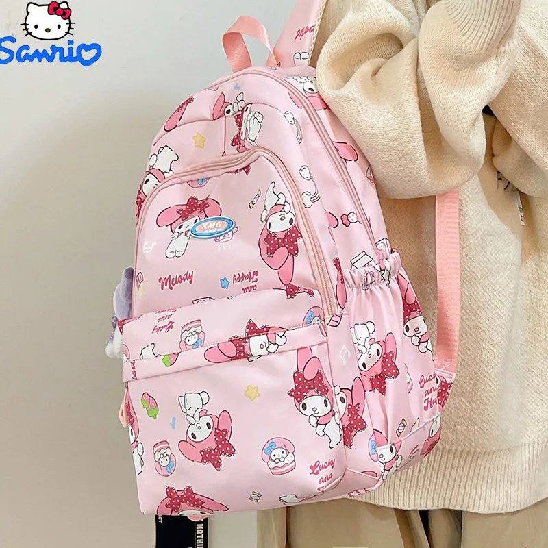 

Школьный портфель My Melody, вместительный милый рюкзак для учеников младшей и старшей школы, мультяшный рюкзак Ins Joker, универсальная школьная сумка