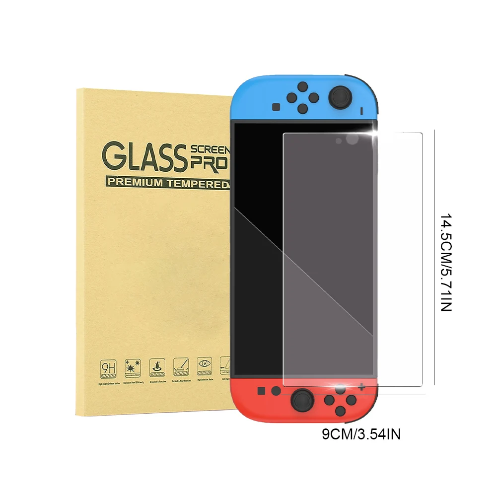 1/2PCS Clear Tempered Glass For Nintendo Switch 2 Anti-Scratch Screen Protector Anti-Glare Screen Tempered Film Game Accessories