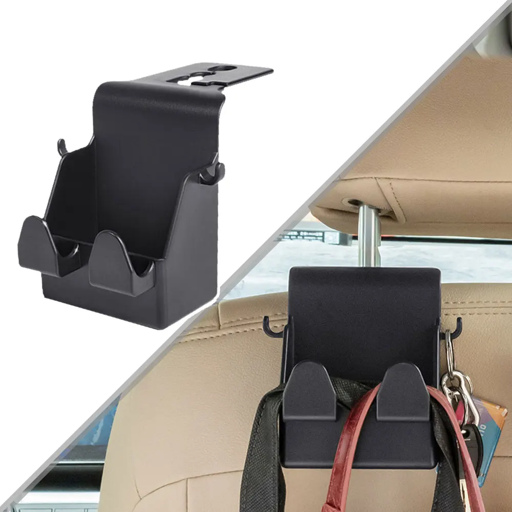 Multifunctional Hook for Car Seat Back, Multifunction Car Phone Holder With  Hook Car Back Hanging Mount Cup Storage (4PCS)