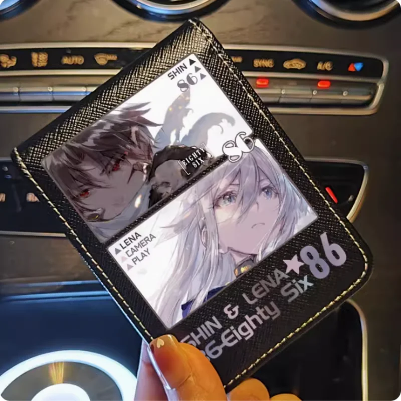 Anime Eighty Six  Wallet Fold Bag Multi Card  Coin Pocket Photoes Holder Fashion Kids Wallets Gift