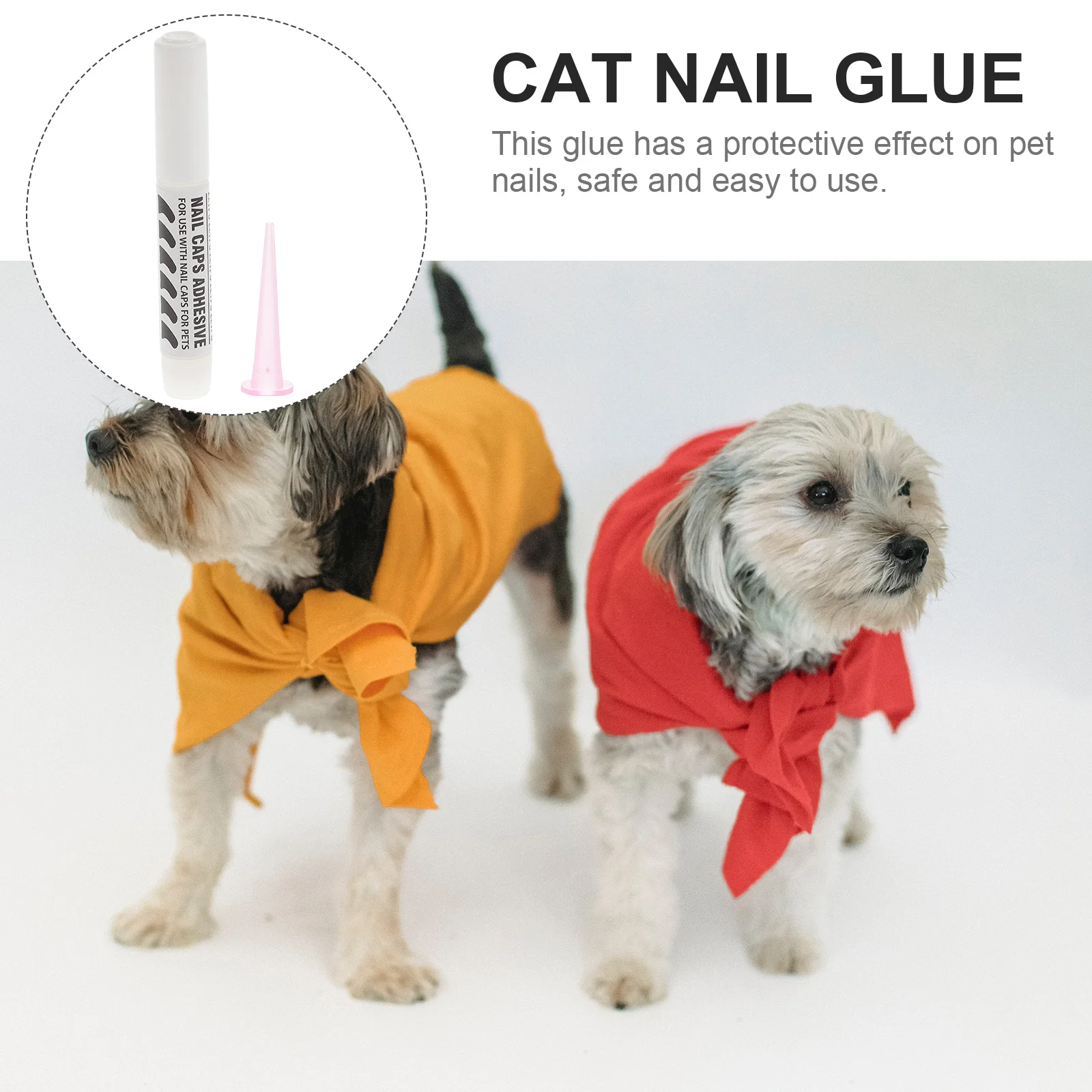 10 Pcs Special Pet Nail Glue Pet Nail Adhesive Glue Cat Nails Covers Glues Cat Nail Caps Glue Cat Claw Caps Glue 4