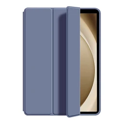 Premium Tri - fold Stand Case for Samsung Tab A11+ Tablet - Soft Silicone with Auto Sleep/Wake Feature (Purple)