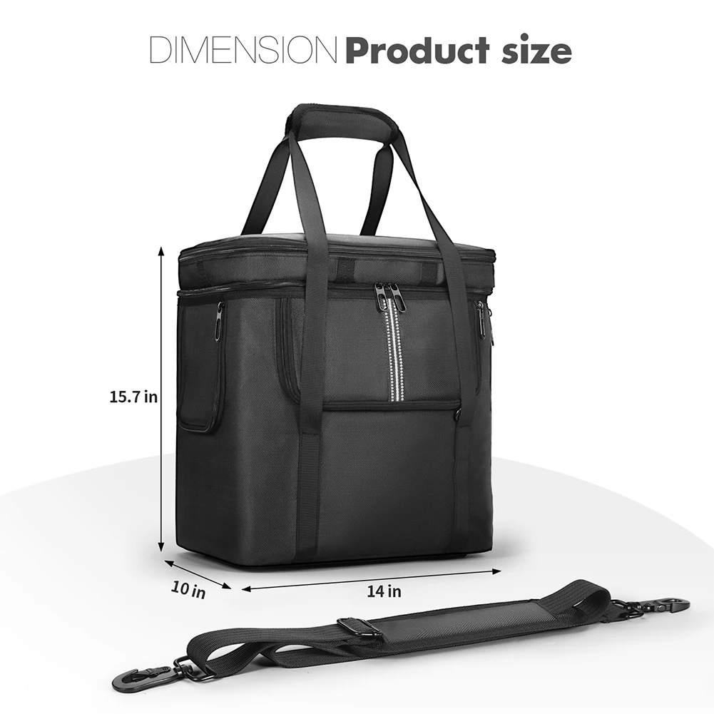 Carrying Case for BLUETTI Portable Power Station AC180 Storage Case Travel Storage Bag Anti-drop with Shoulder Strap & Handle