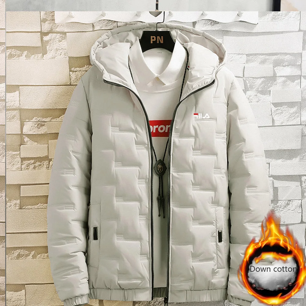 Street fashion trend cross-border men's winter coat new men's short style thick warm cotton coat hooded cotton jacket