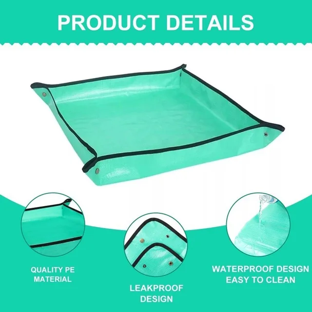 66/75/100 Cm -Es Ültetési Szőnyeg Kertészkedés Ismétlő Pad Összecsukható Kerti Növényi Pot Pe Vízálló Transzplantáló Szőnyegek - Image 5