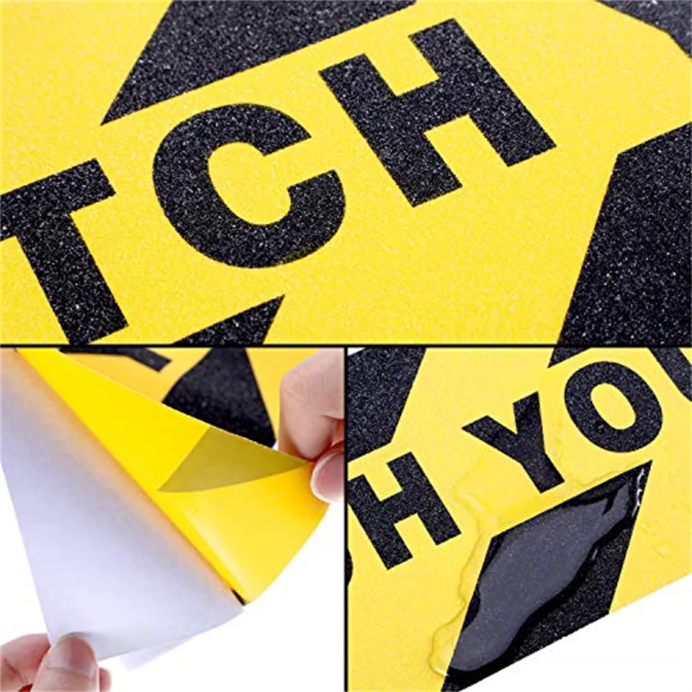 Description Picture 5 of item5CM*5M Warning Safety Stickers Watch Your Step Warning Sticker Stairs Stickers Floor Stickers Anti-Slip Carpet Tapes Home Decal