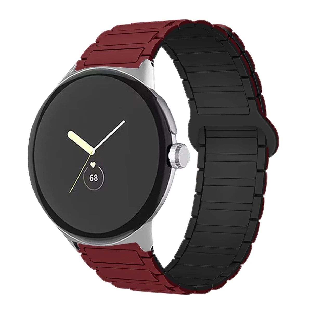 Magnetic Silicone Sport Band - Versatile 45mm Watchband Bracelet Accessory