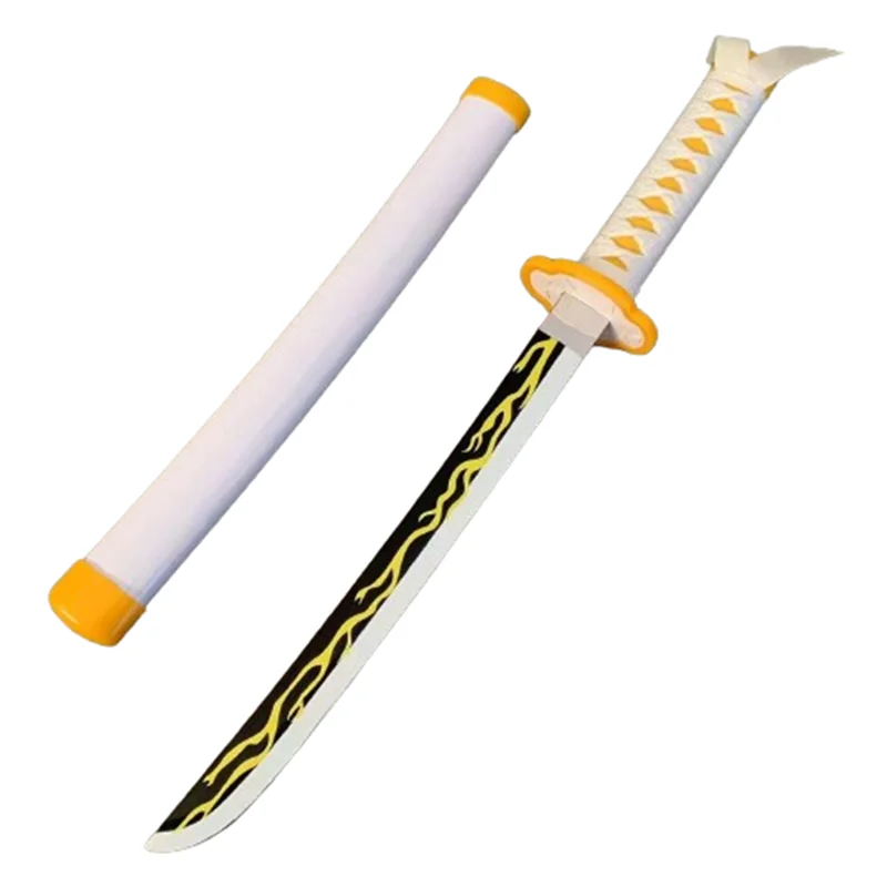 Neuestes Cosplay Iguro Obanai Anime Bambus 24-Zoll Katana Schwert Rollenspiel 60cm Modell – Detail 9