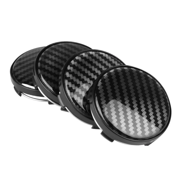 4 Coprimozzi Nero Per Auto - Diametro 60 Mm, In Plastica ABS, Per Proteggere E Decorare Le Ruote - Foto 11